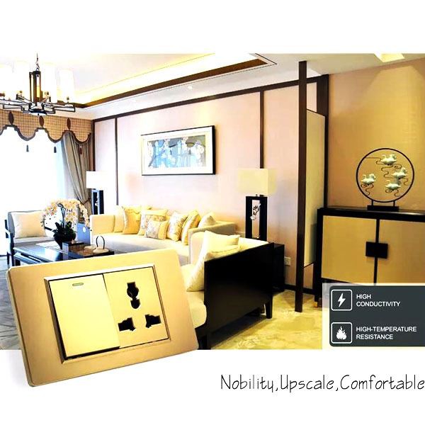 Đa phe chiếu sáng Công tắc tường điện và ổ cắm Bảng điều khiển lớn